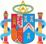Escudo de la Gran Logia de España. Única Gran Logia reconocida por la Gran Logia Unida de Inglaterra.